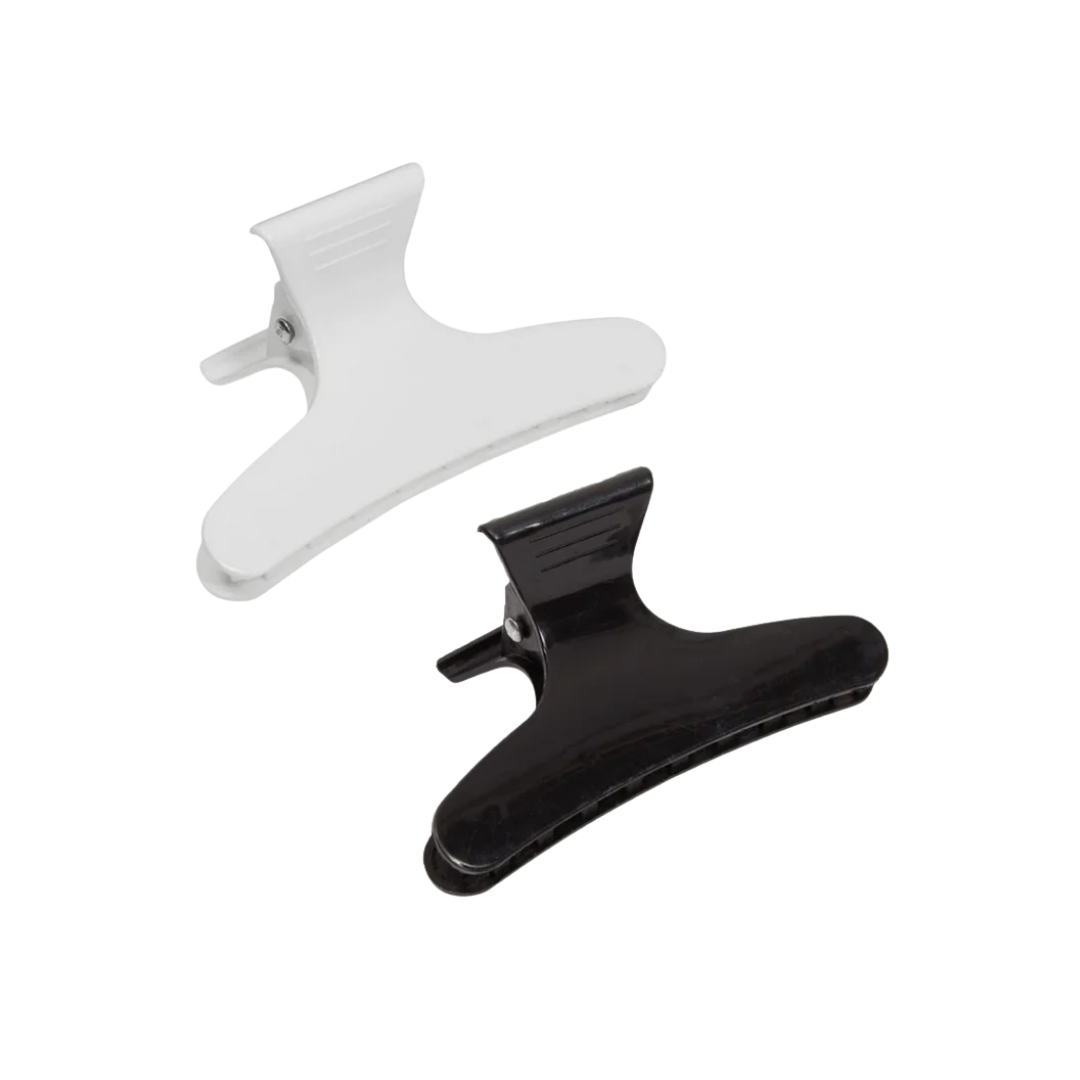 Butterfly clamps black and white (6pcs)