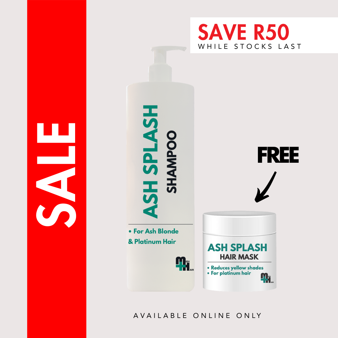 Ash Splash Shampoo 1lt + Ash Splash Hair Mask 50g (FREE)