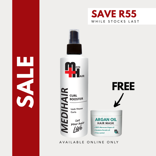 Curl Booster 250ml + Argan Oil Mask 50g(FREE)