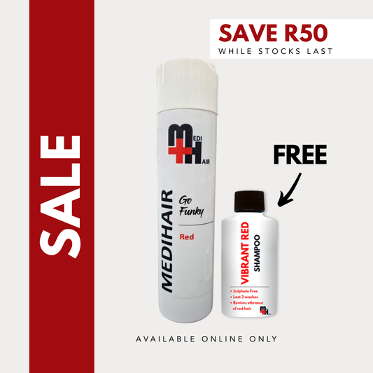 Go Funky Liquid Red 250ml + Vibrant Red Shampoo 50ml (FREE)